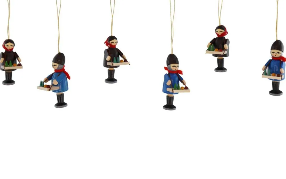 Knuth Neuber Neuheiten*Christbaumschmuck Striezelkinder, 3 Paar, 6 cm, von