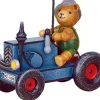 Hubrig Volkskunst Christbaumschmuck*Christbaumschmuck Traktor mit Teddy von