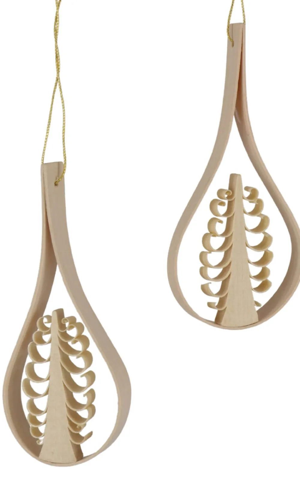 Martina Rudolph Christbaumschmuck*Christbaumschmuck Tropfen zum Hängen, 2 Stück von