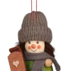 Christian Ulbricht Christbaumschmuck*Christbaumschmuck Wackelmännchen Rodler, 8 cm von