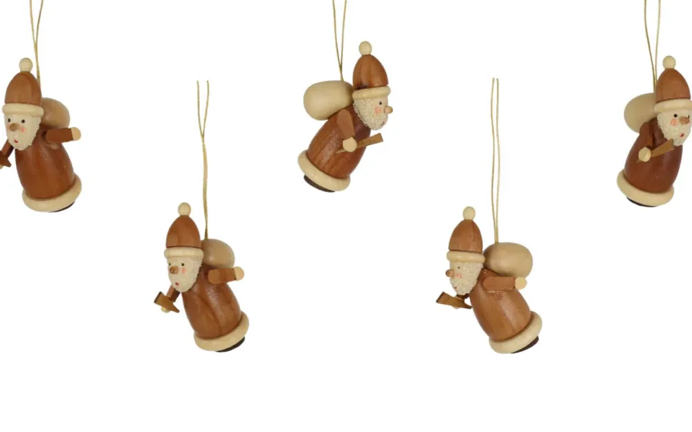 Knuth Neuber Auslaufartikel*Christbaumschmuck Weihnachtsmann, 5 Stück, von
