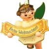 Hubrig Volkskunst Neuheiten*Christbaumschmuck Weihnachtsengel Frohe Weihnacht von