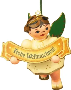 Hubrig Volkskunst Neuheiten*Christbaumschmuck Weihnachtsengel Frohe Weihnacht von