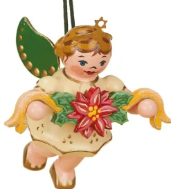 Hubrig Volkskunst Neuheiten | Christbaumschmuck*Christbaumschmuck Weihnachtsengel mit Girlande von
