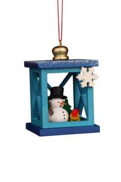 Christian Ulbricht Christbaumschmuck*Christbaumschmuck Weihnachtslaterne mit Schneemann von