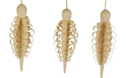 Martina Rudolph Christbaumschmuck*Christbaumschmuck Zapfen zum Hängen, 3 Stück von