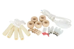 Zubehör Elektrische Beleuchtung*Elektrobausatz für 5er Schwibbogen mit Tülle und Muffe von SEIFFEN.COM