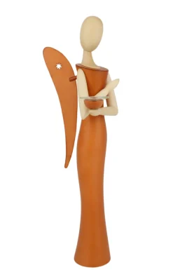Holzkunst Gahlenz Engel & Bergmann*Engel - Sternkopf Pure Nature, stehend, 25 cm von
