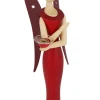 Holzkunst Gahlenz Engel & Bergmann*Engel - Sternkopf Red Ruby, stehend, 25 cm von
