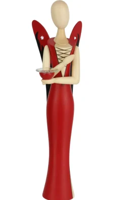 Holzkunst Gahlenz Engel & Bergmann*Engel - Sternkopf Sexy Lady, stehend, 25 cm von