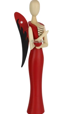 Holzkunst Gahlenz Engel & Bergmann*Engel - Sternkopf Sexy Lady, stehend, 25 cm von