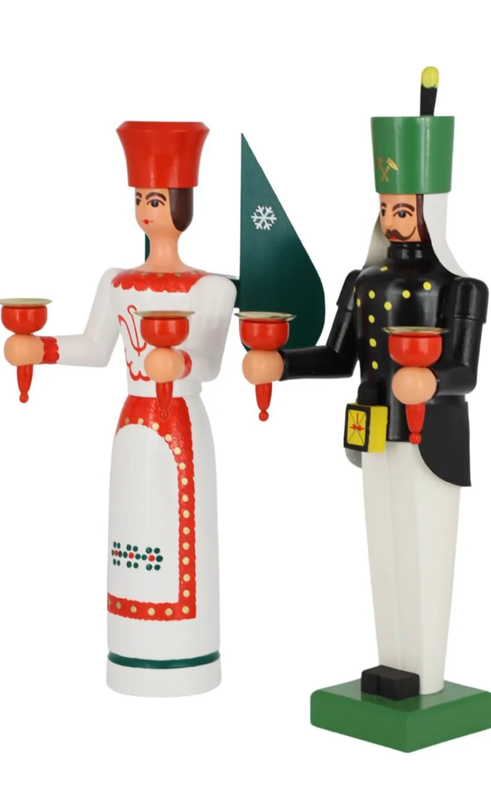SEIFFENcom by Nestler GmbH Bestseller | Engel & Bergmann*Engel und Bergmann, 38 cm, für Wachskerzen von SEIFFEN.COM