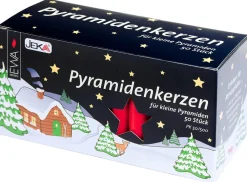 Ebersbacher Kerzenfabrik GmbH Neuheiten | Pyramidenkerzen*EWA Pyramidenkerzen 50 Stück, , Ø 14 mm x 74 mm hoch