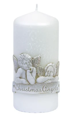 Ebersbacher Kerzenfabrik GmbH Stumpenkerzen*EWA Stumpenkerze Christmas Angels Ø 60 mm x 130 mm Höhe