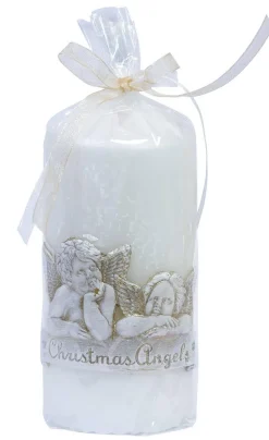 Ebersbacher Kerzenfabrik GmbH Stumpenkerzen*EWA Stumpenkerze Christmas Angels Ø 60 mm x 130 mm Höhe