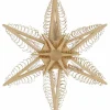 Martina Rudolph Fensterdeko Weihnachten*Fensterschmuck Holzstern mit 6 Spanbäumchen, elektrisch beleuchtet von