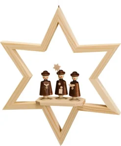 Robbi Weber Neuheiten | Fensterdeko Weihnachten*Fensterschmuck Stern mit Kurrende, 23 cm von