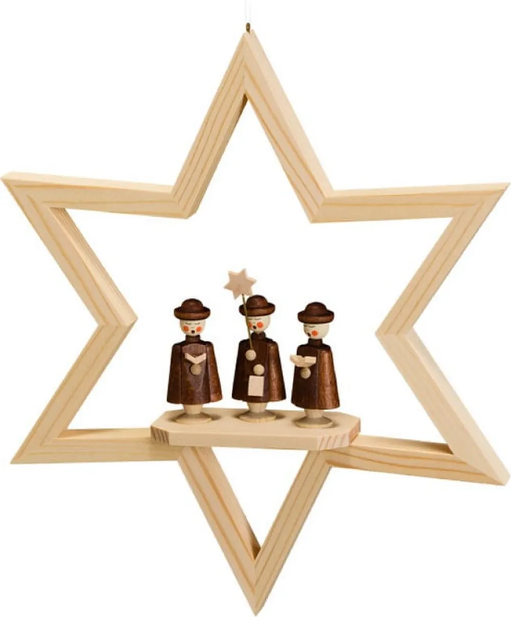 Robbi Weber Neuheiten | Fensterdeko Weihnachten*Fensterschmuck Stern mit Kurrende, 23 cm von