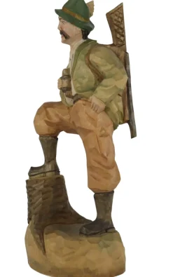 Schnitzkunst aus dem Erzgebirge Holzschnitzereien*Förster, und geschnitzt, 26 cm von