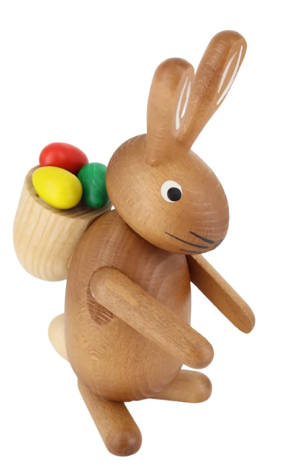 Jan Stephani Neuheiten | Osterhasen*Hase mit Eierkorb, braun, 18 cm von