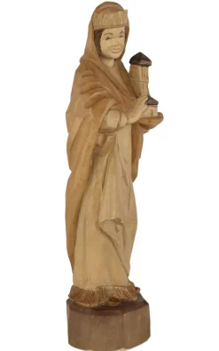 Schnitzkunst aus dem Erzgebirge Holzschnitzereien*Heilige Barbara, geschnitzt, 25 cm von