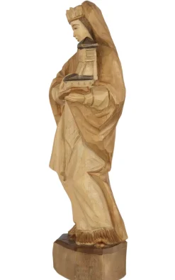 Schnitzkunst aus dem Erzgebirge Holzschnitzereien*Heilige Barbara, geschnitzt, 25 cm von