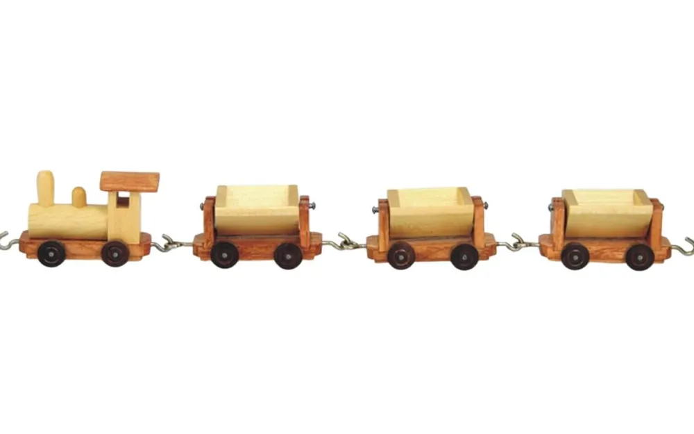 holz.kunst Stephan Kaden Neuheiten | Holzeisenbahn*Holzspielzeug Grubenbahn, 26 cm, natur von Stephan Kaden