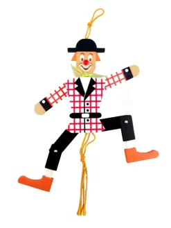 Spielwarenmacher Günther Neuheiten | Holzspielzeug*Holzspielzeug Hampelmann Clown, 26 cm von