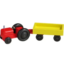 Robbi Weber Neuheiten*Holzspielzeug Traktor mit Anhänger Pritsche, von