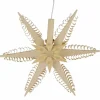 Martina Rudolph Weihnachtsstern Beleuchtet*Holzstern, elektrisch beleuchtet, Durchmesser 19 cm von