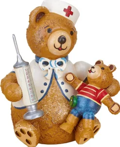 Hubrig Volkskunst Holzfiguren & Dekofiguren*Hubiduu Teddy Erste Hilfe von