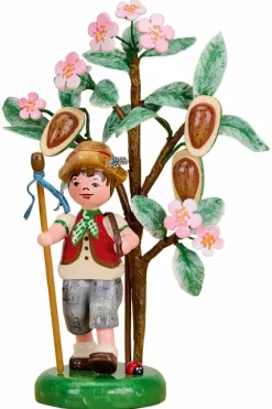 Hubrig Volkskunst Blumenmädchen*Hubrig Jahresfigur 2023 - Mandel von