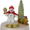 Zenker Neuheiten | Kerzenhalter Weihnachten*Kerzenhakter für Teelichte Schneemann mit Geschenken, 10 cm von Ralf