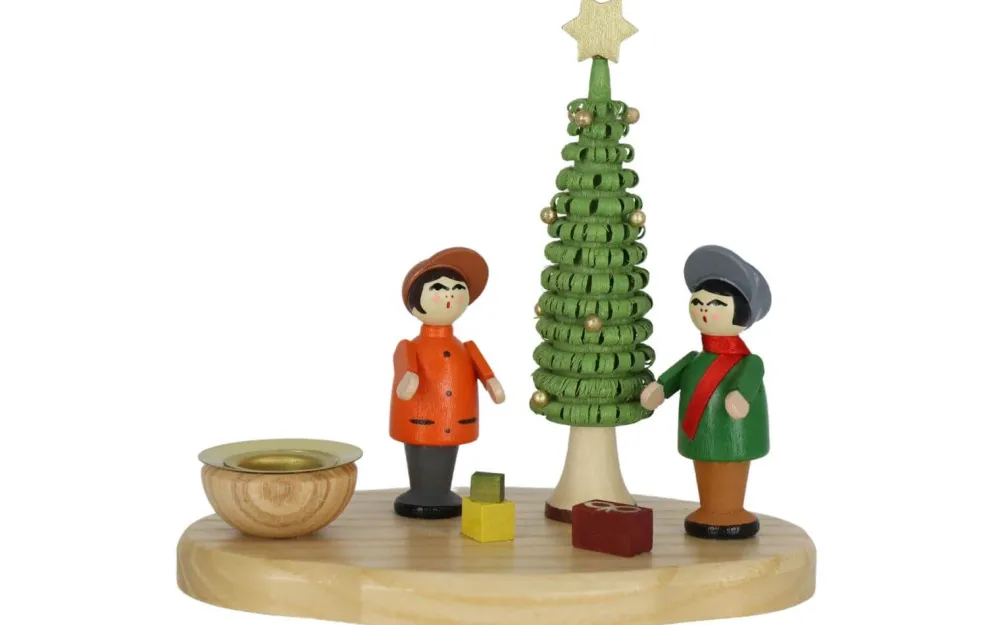 Knuth Neuber Kerzenhalter Weihnachten*Kerzenhalter Bescherung, , 11 cm von