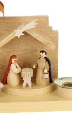 Richard Glässer GmbH Kerzenhalter Weihnachten*Kerzenhalter Christi Geburt, 14 cm, von Richard Glässer
