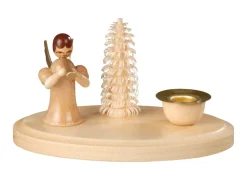 Albin Preißler Kerzenhalter Weihnachten*Kerzenhalter Engel mit Flöte, , 11 cm von