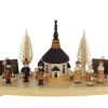 Knuth Neuber Kerzenhalter Weihnachten*Kerzenhalter für Teelichte mit Seiffener Dorf, von