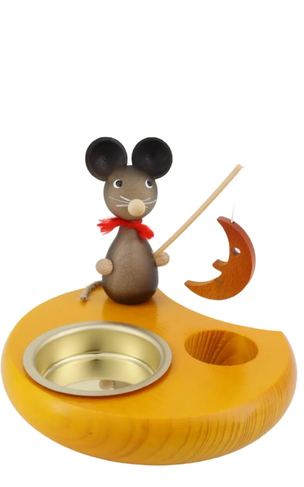 Zenker Osterpyramide & Osterkerzenhalter*Kerzenhalter für Teelichte mit Maus und Mond, , 6 cm von Ralf
