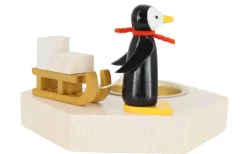 Zenker Neuheiten | Auslaufartikel*Kerzenhalter für Teelichte mit Pinguin, 6 cm, von Ralf