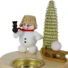 Zenker Kerzenhalter Weihnachten*Kerzenhalter für Teelichte Schneemann mit Schlitten, 10 cm von Ralf