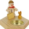 Zenker Kerzenhalter Weihnachten*Kerzenhalter für Teelichte Schneemann mit Schieber, von Ralf
