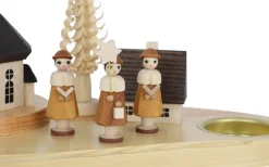 Knuth Neuber Kerzenhalter Weihnachten*Kerzenhalter für Teelichte mit Seiffener Dorf, von