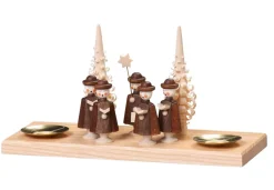 Thomas Preißler Kerzenhalter Weihnachten*Kerzenhalter groß mit Kurrende, 10 cm von