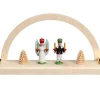 SEIFFENcom by Nestler GmbH Kerzenhalter Weihnachten | Schwibbogen*Kerzenhalter Minischwibbogen Engel und Bergmann von SEIFFEN.COM