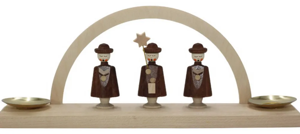 SEIFFENcom by Nestler GmbH Neuheiten | Kerzenhalter Weihnachten*Kerzenhalter Minischwibbogen mit Kurrende von SEIFFEN.COM