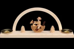SEIFFENcom by Nestler GmbH Kerzenhalter Weihnachten | Schwibbogen*Kerzenhalter Minischwibbogen Reiterlein von SEIFFEN.COM