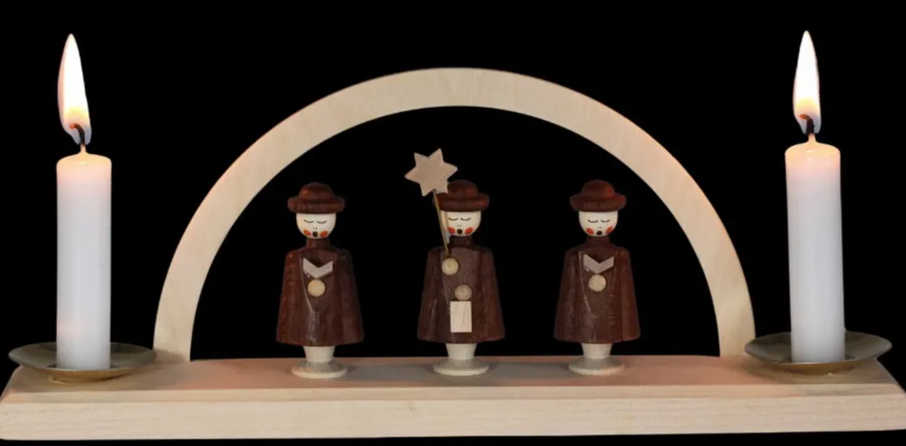 SEIFFENcom by Nestler GmbH Neuheiten | Kerzenhalter Weihnachten*Kerzenhalter Minischwibbogen mit Kurrende von SEIFFEN.COM