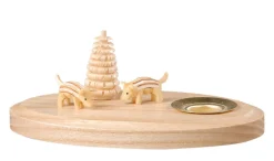 Albin Preißler Kerzenhalter Weihnachten*Kerzenhalter mit 2 Frischlingen, , 11 cm von
