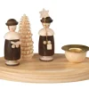 Albin Preißler Kerzenhalter Weihnachten*Kerzenhalter mit Bäumchen und Kurrendefiguren, , 11 cm von