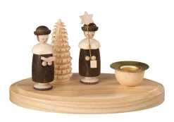Albin Preißler Kerzenhalter Weihnachten*Kerzenhalter mit Bäumchen und Kurrendefiguren, , 11 cm von